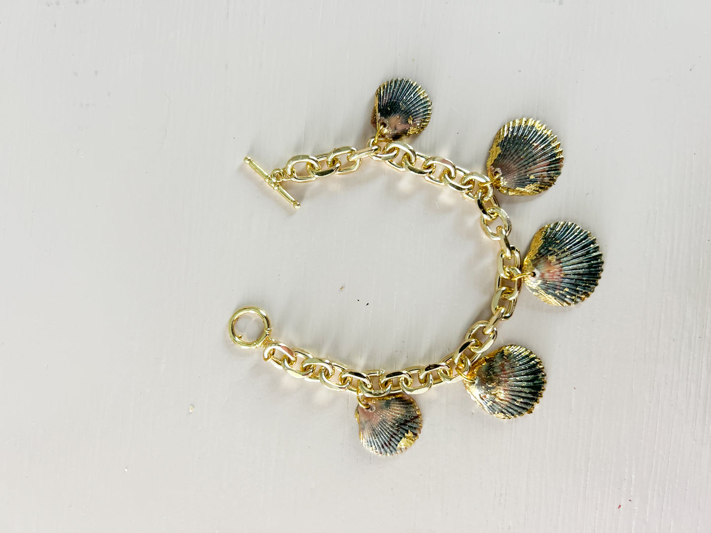Multi Shell Charm Bracelet