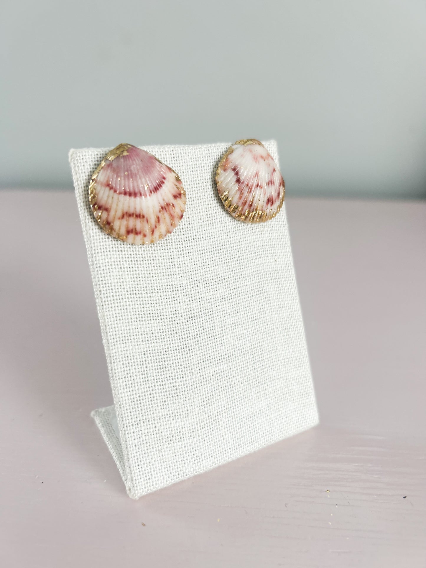 Pink and White Miss Americana Studs