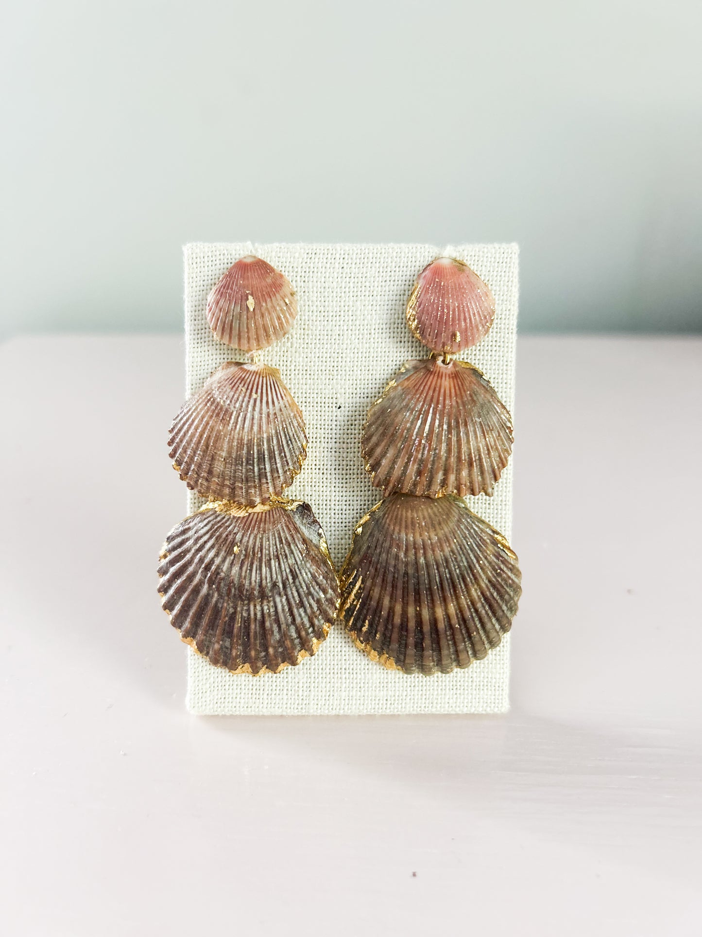 Brown and Orange Gorgeous Earrings