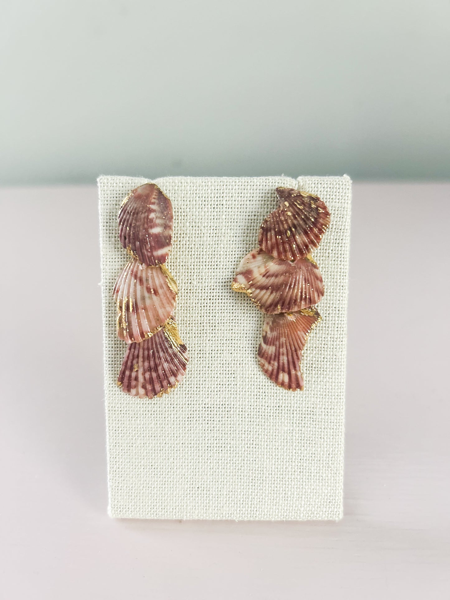 Red and White Love Story Earrings