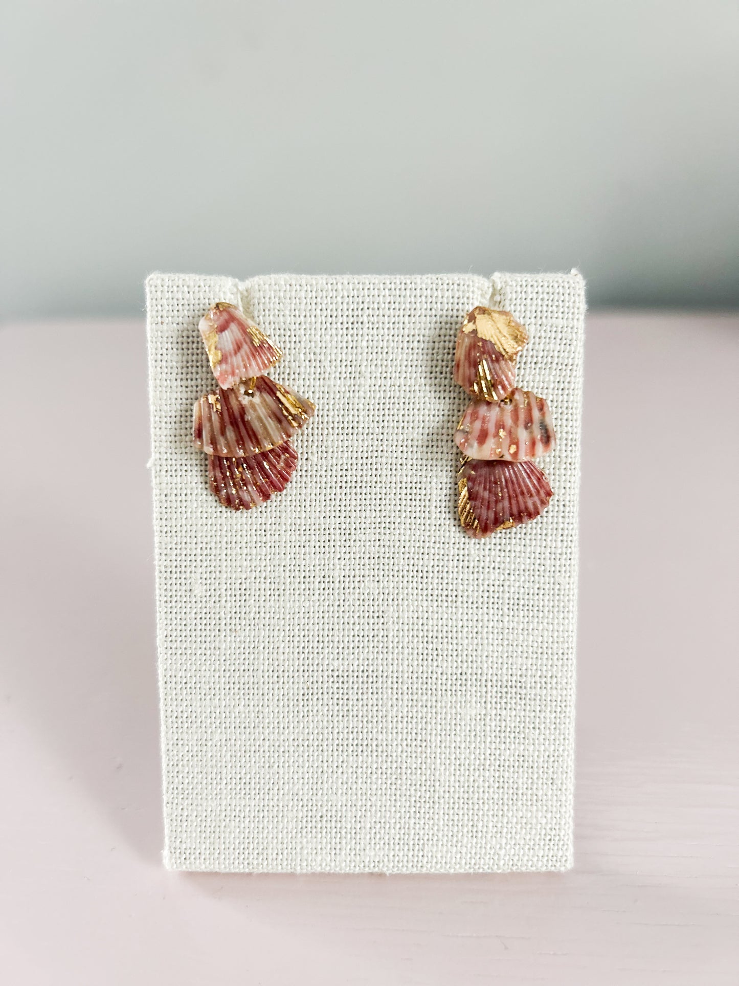 Red and White Love Story Earrings