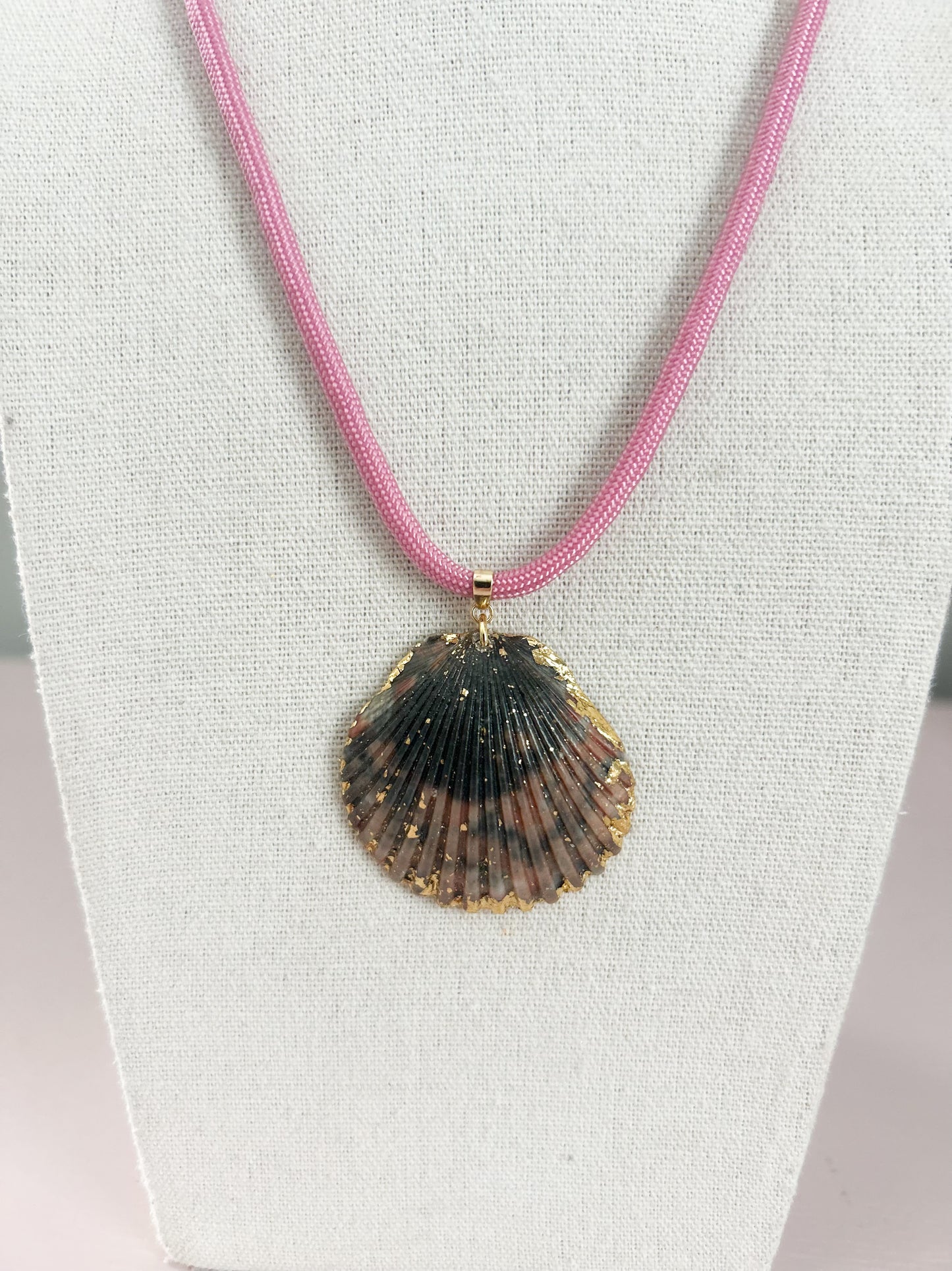 Pink and Black Fate of Ophelia Necklace