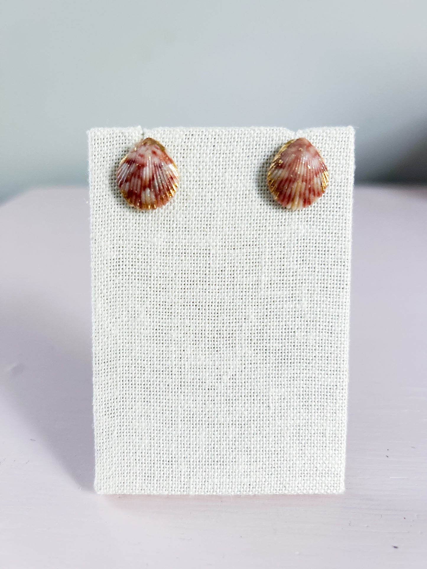 Mini Red and White Miss Americana Stud Earrings