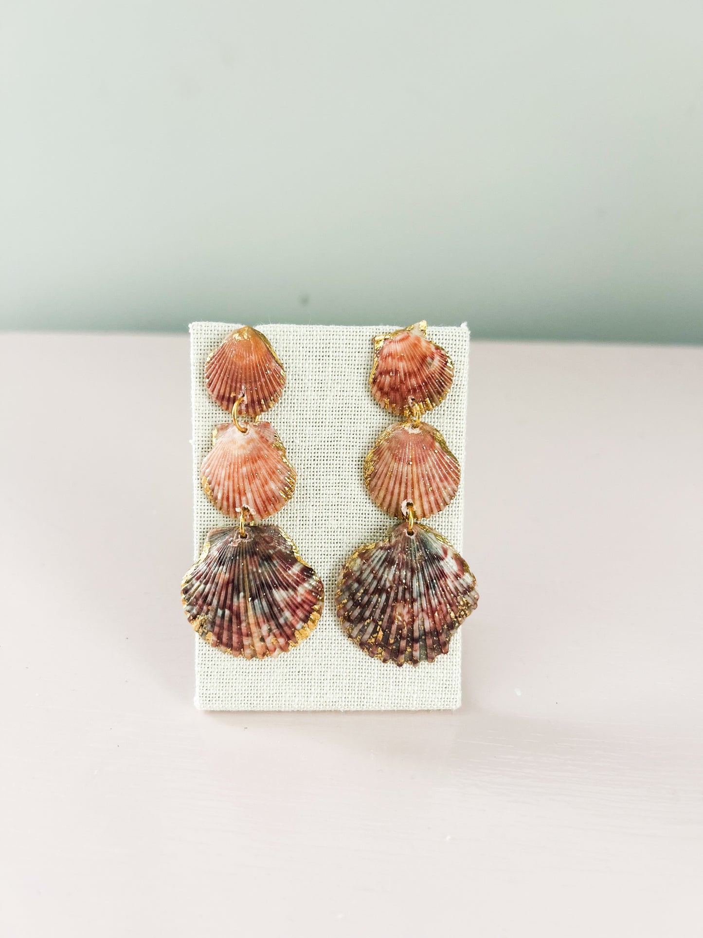 Orange Marble Gorgeous Earrings