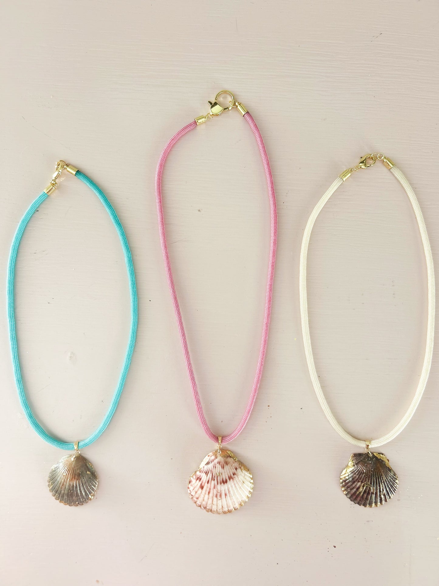Grey and Orange Teal Fate of Ophelia Necklace