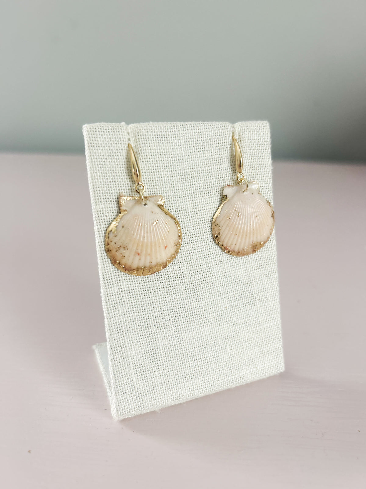 White Miss Americana Hook Earrings
