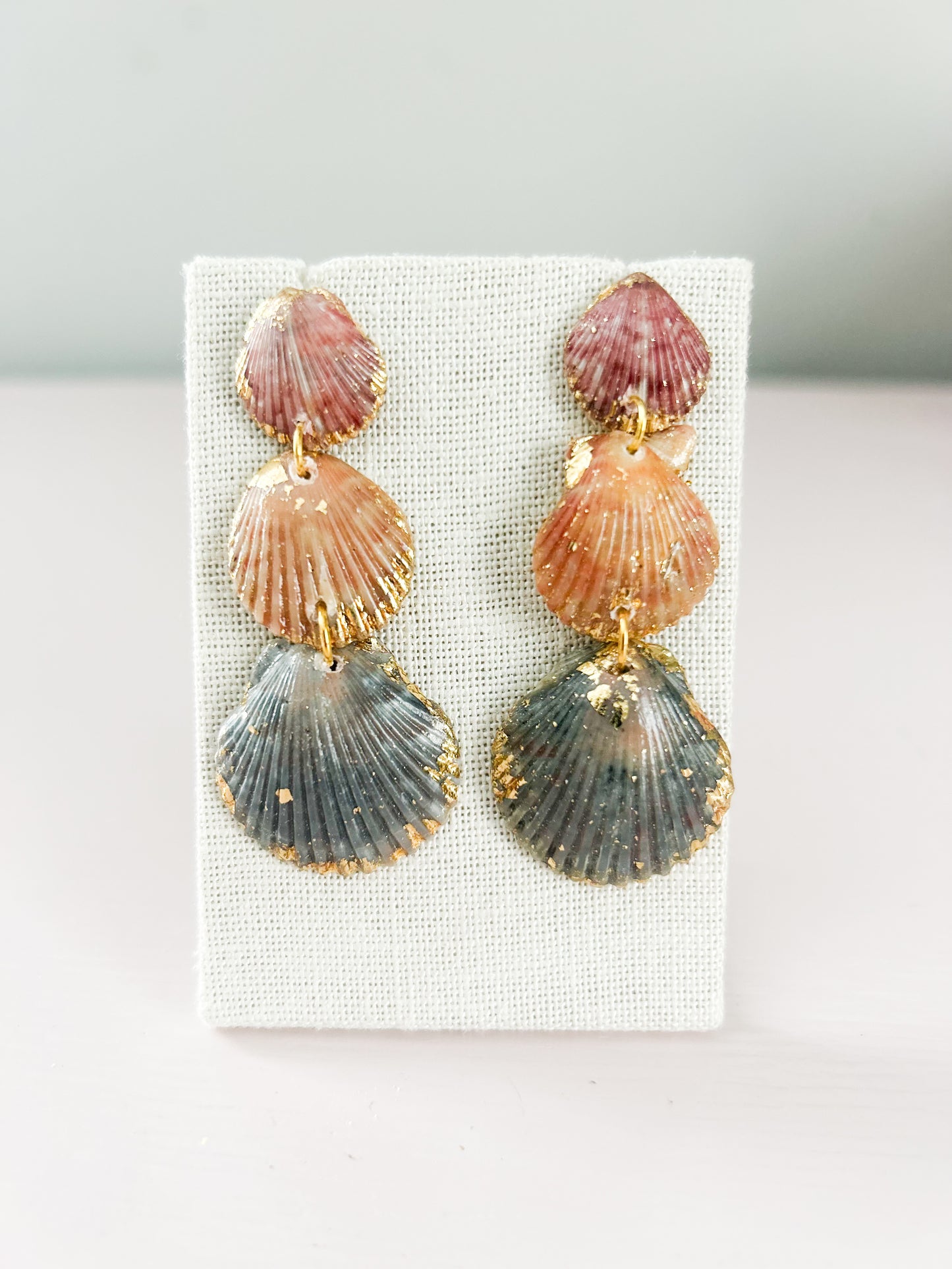 Red, Orange, and Blue Gorgeous Earrings