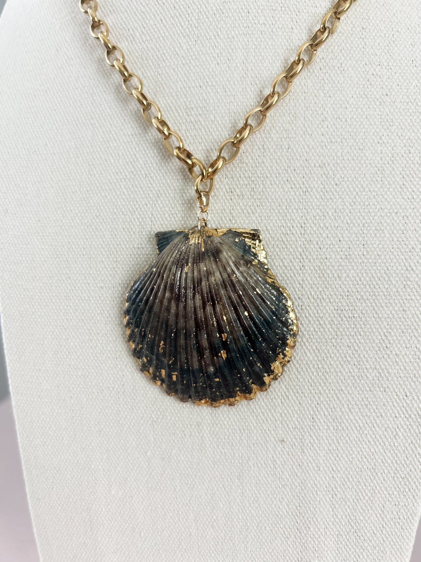 Brown Scallop Chain Call It What You Want Necklace