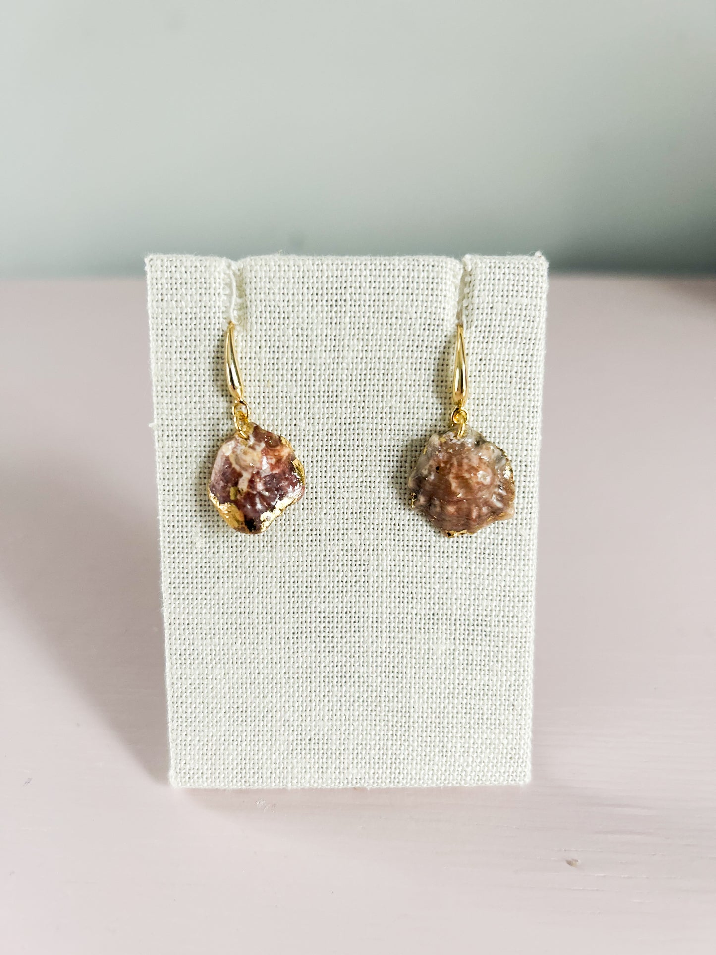Mini Oyster Shell August Earrings