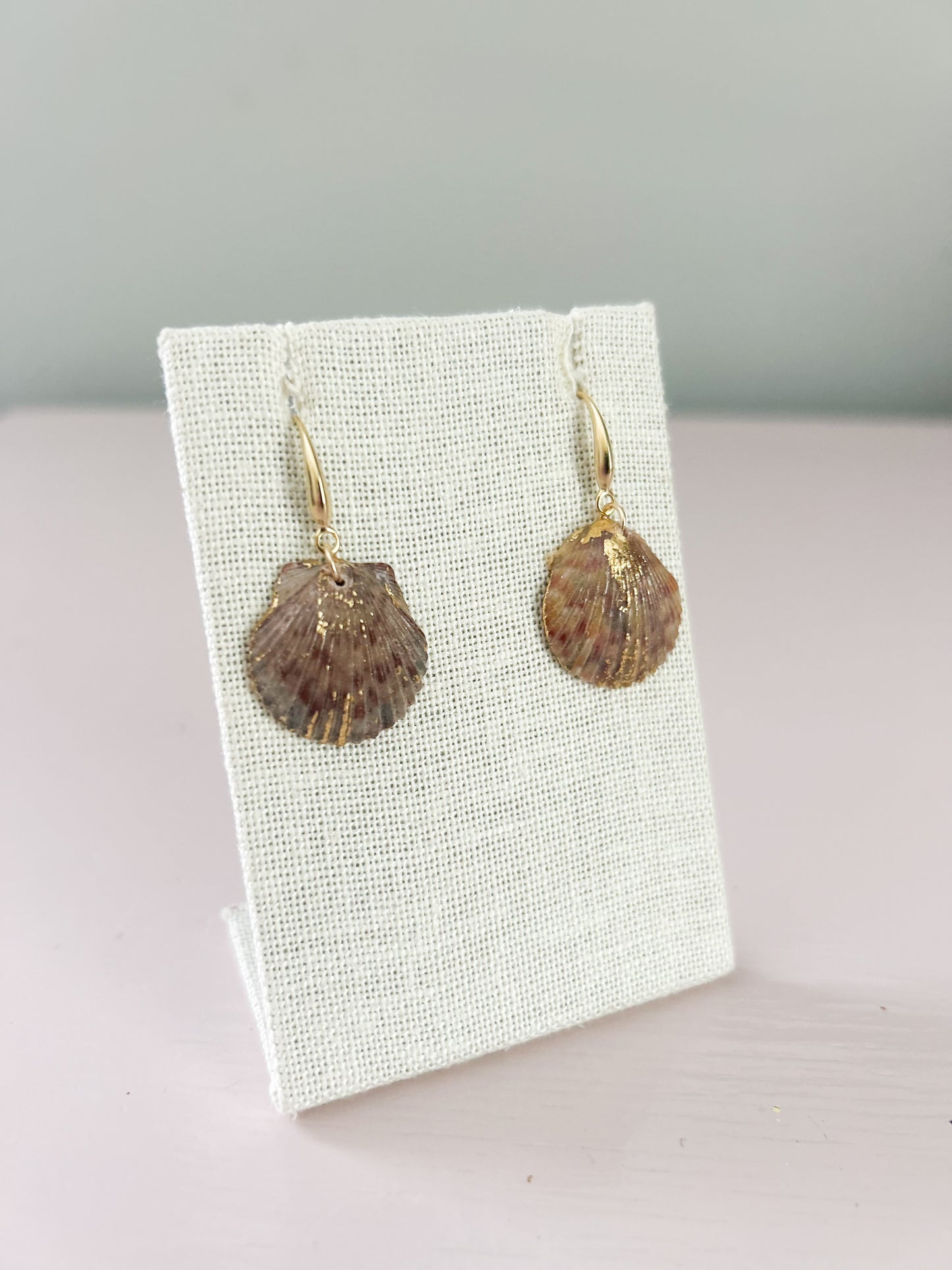 Tan Miss Americana Hook Earrings