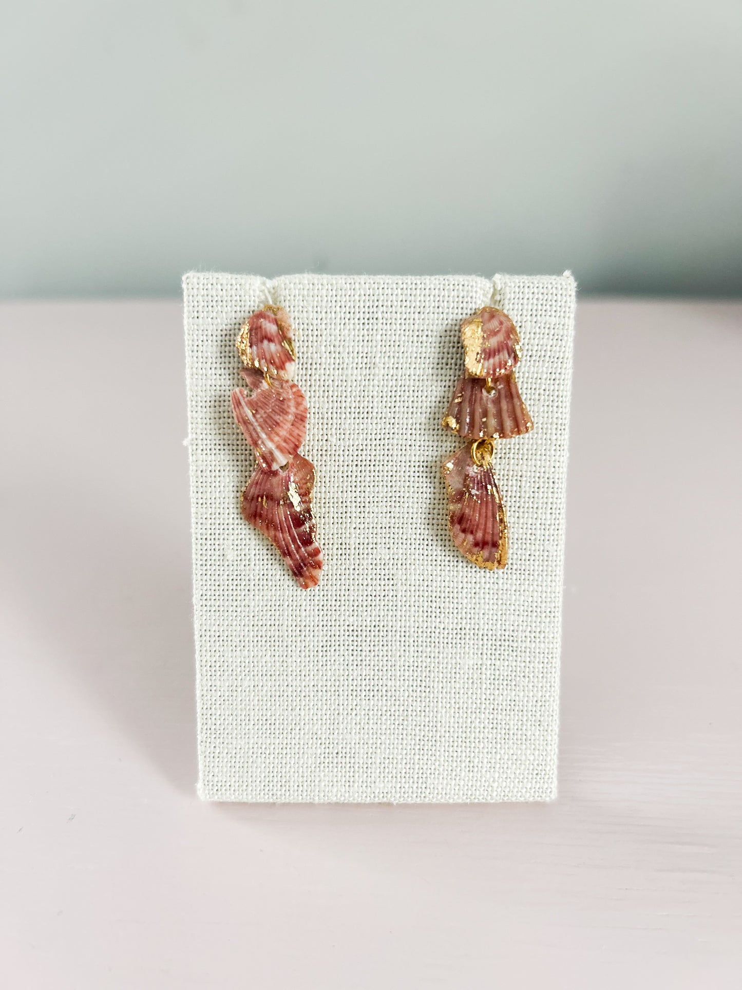 Red and White Love Story Earrings