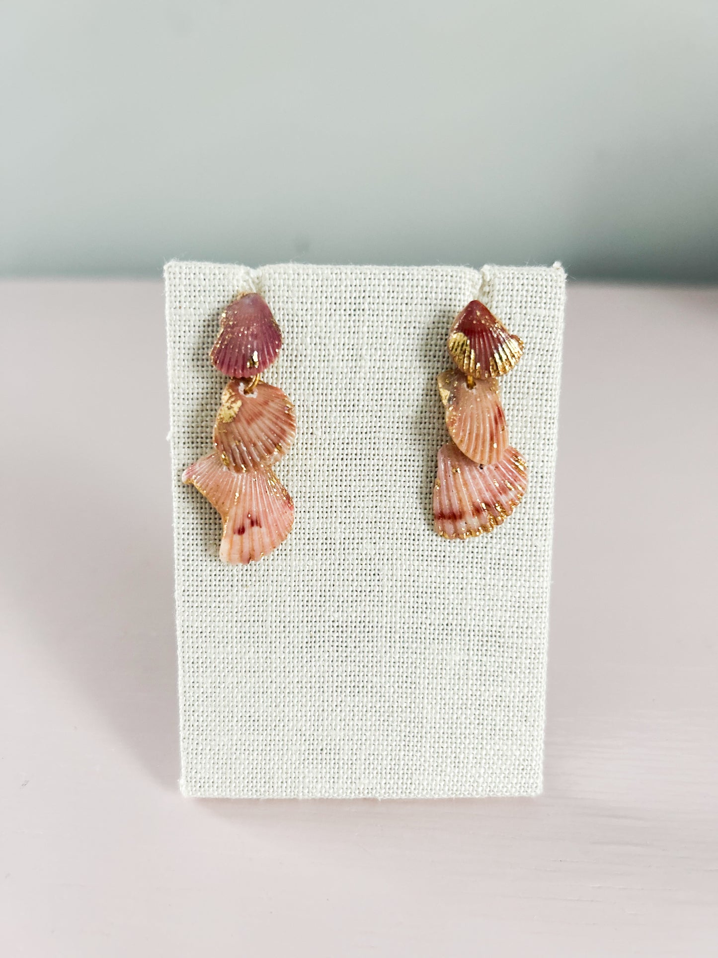 Red and White Love Story Earrings