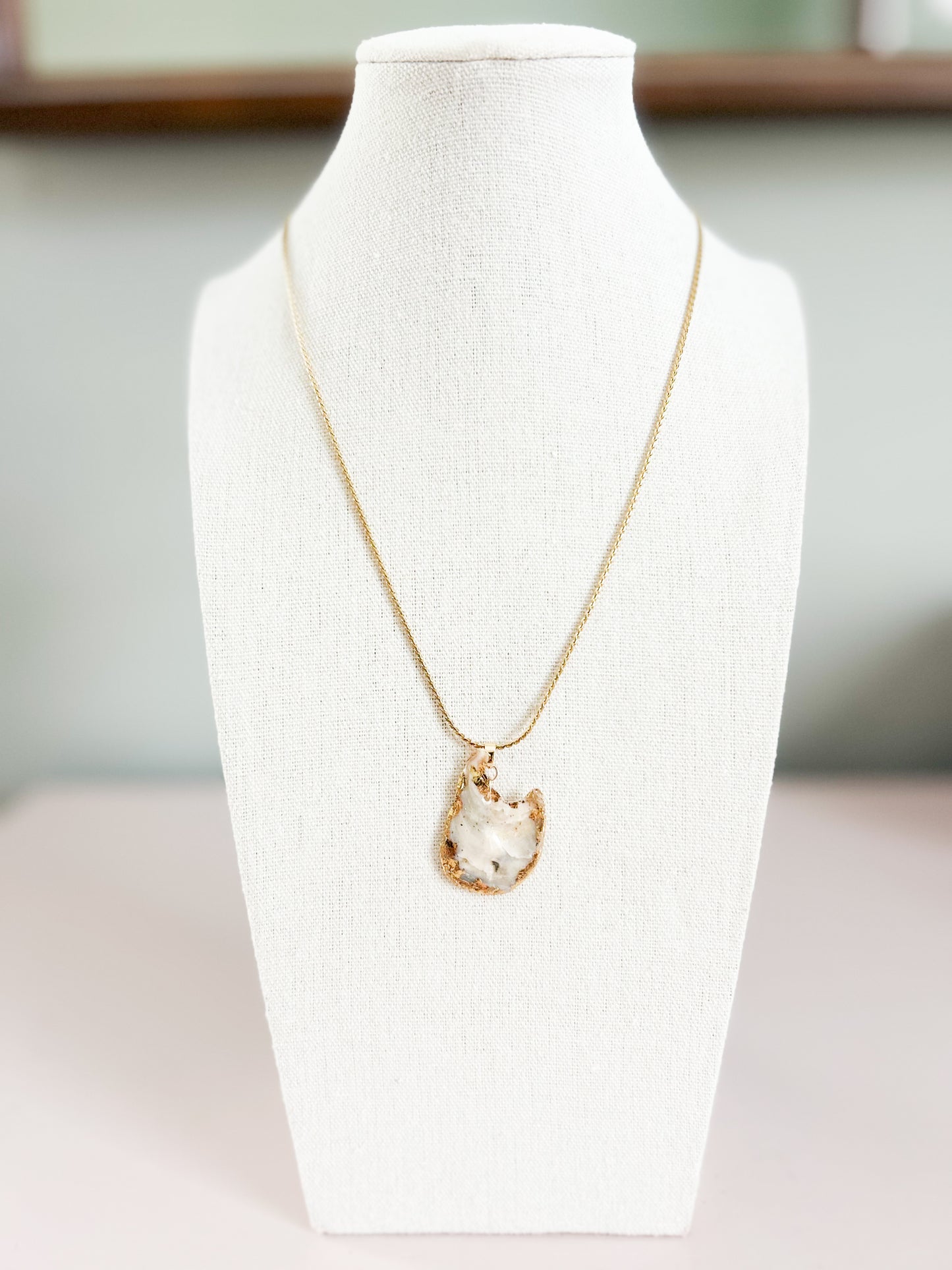 Brown Jingle Shell Call It What You Want Charm Necklace