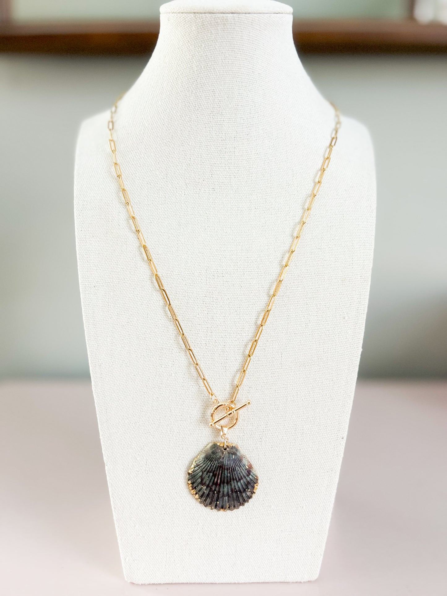 Purple and Blue Paper Clip Chain Call It What You Want Necklace