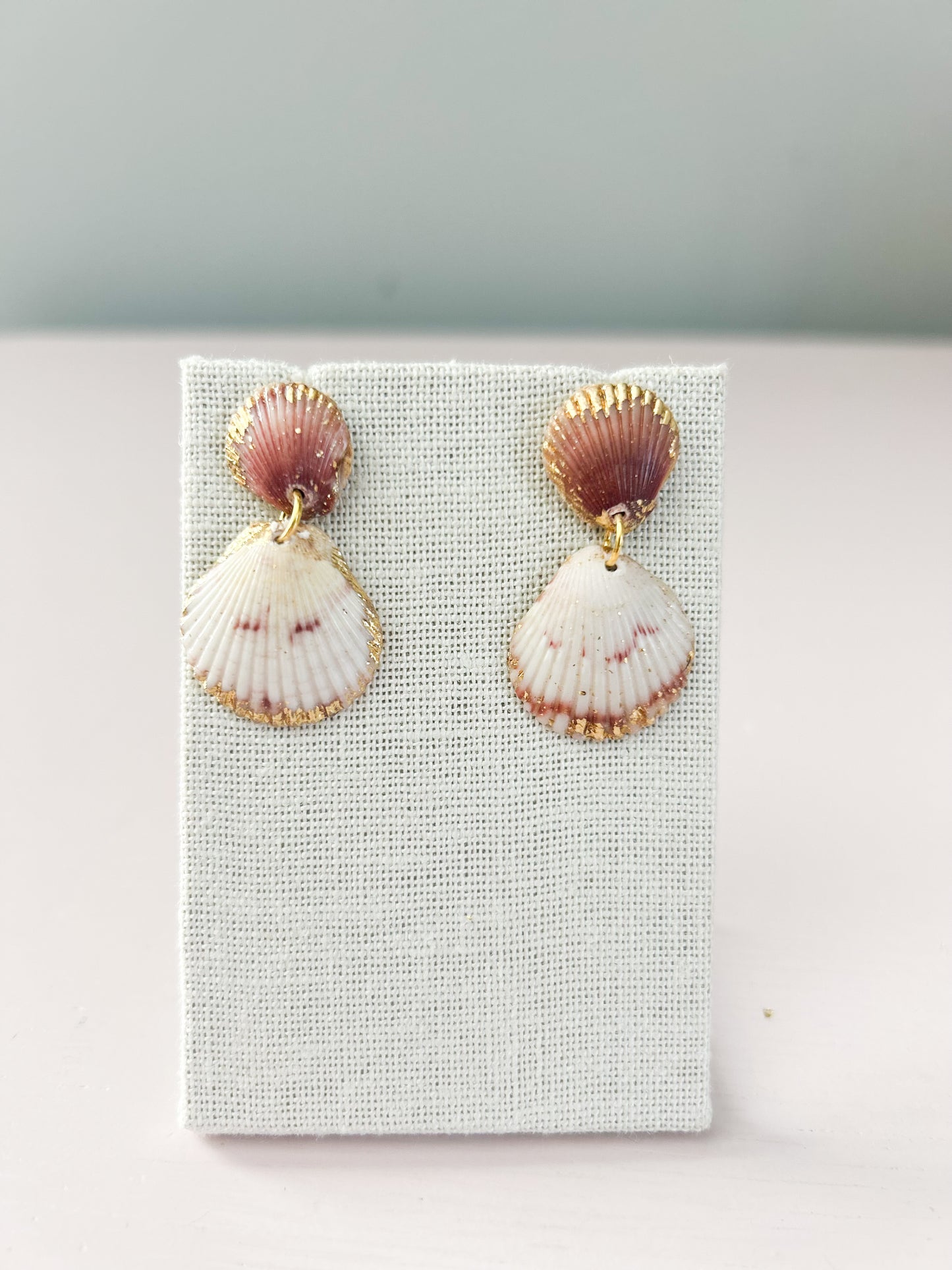 Pink and White Small Gorgeous Earrings