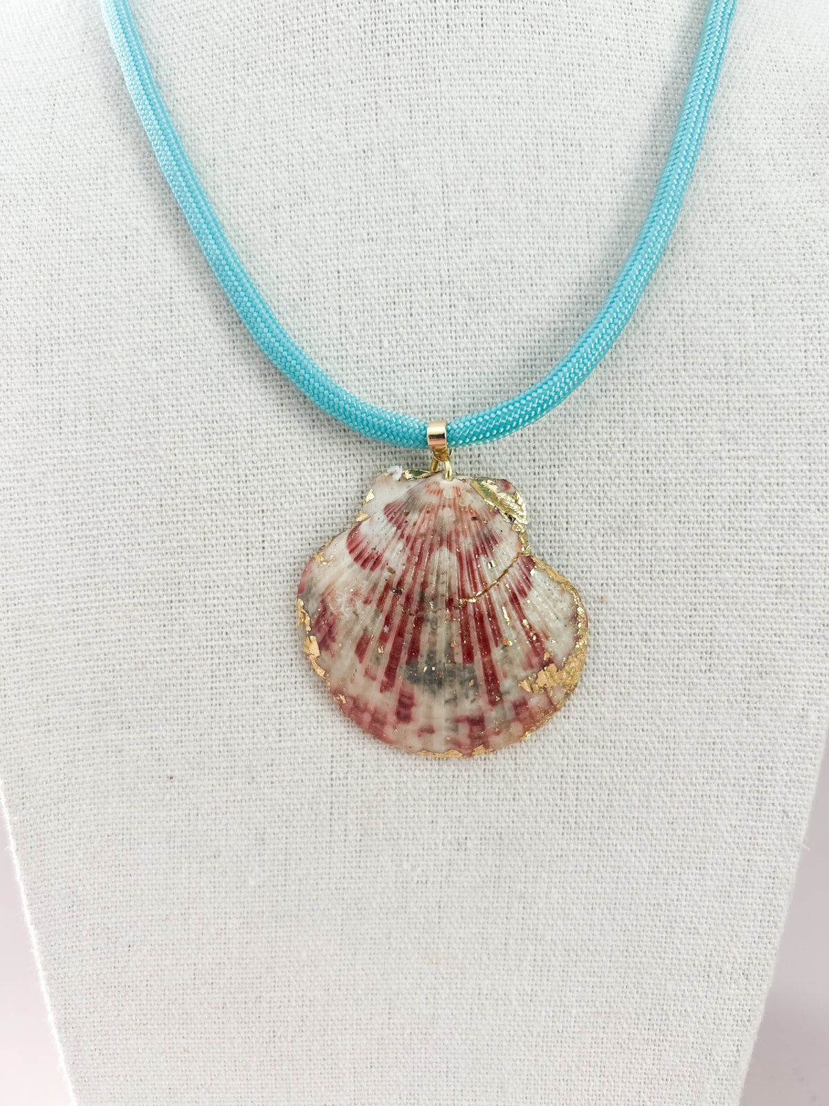Teal and Red Fate of Ophelia Necklace