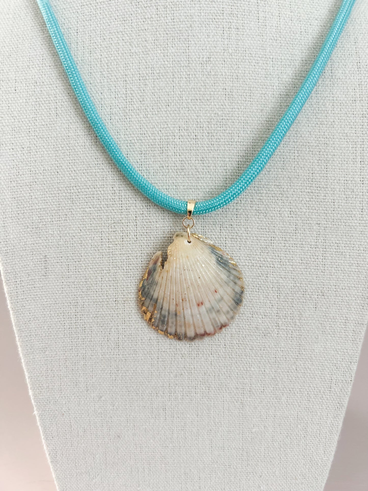 White and Grey Teal Fate of Ophelia Necklace