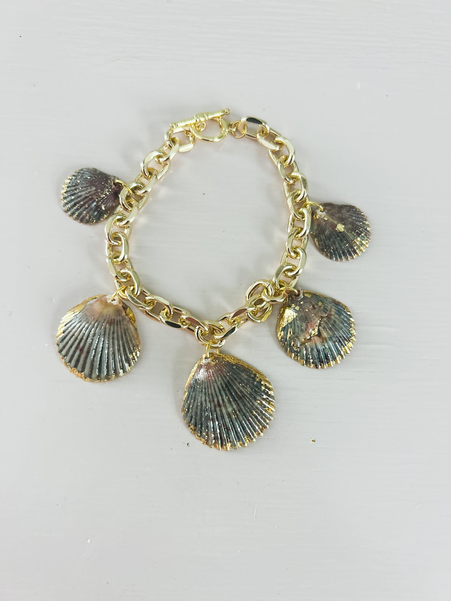 Multi Shell Charm Bracelet