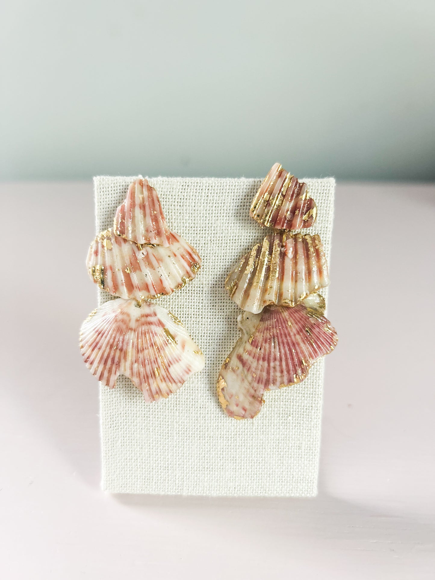 Red and White Love Story Earrings