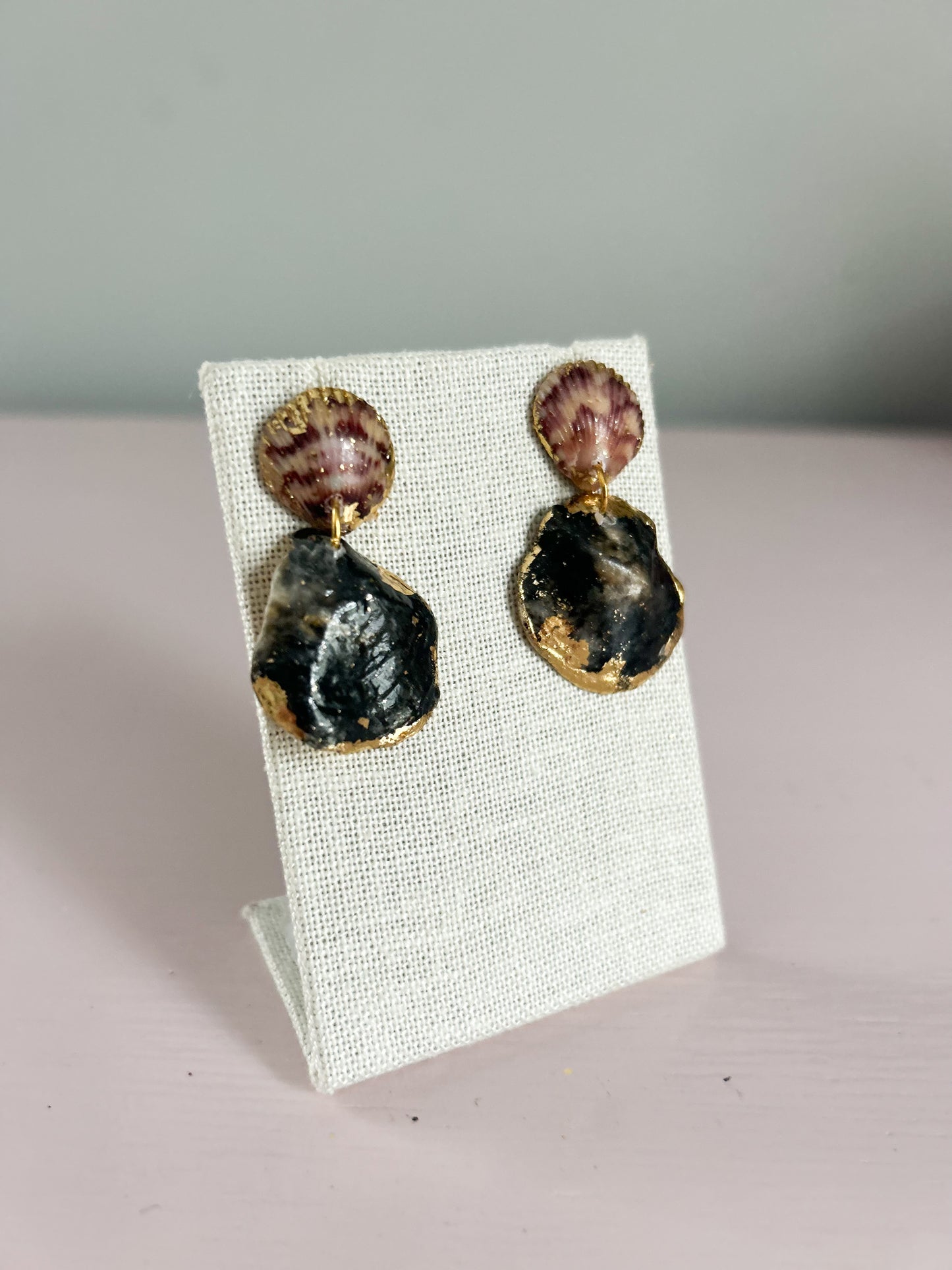 Red and Black All Too Well Invisible String Earrings