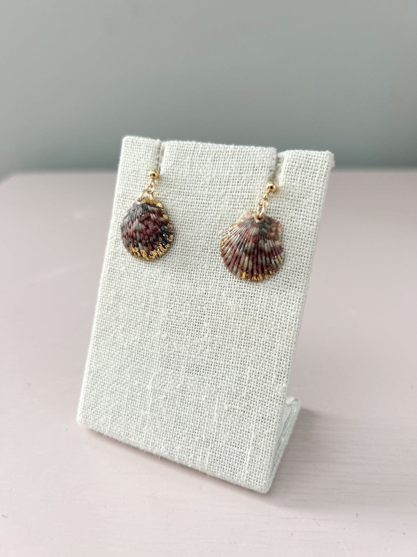 Purple and Grey Ball Stud Miss Americana Earrings