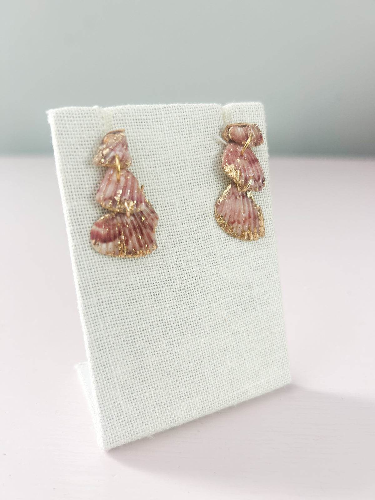 Red and White Love Story Earrings