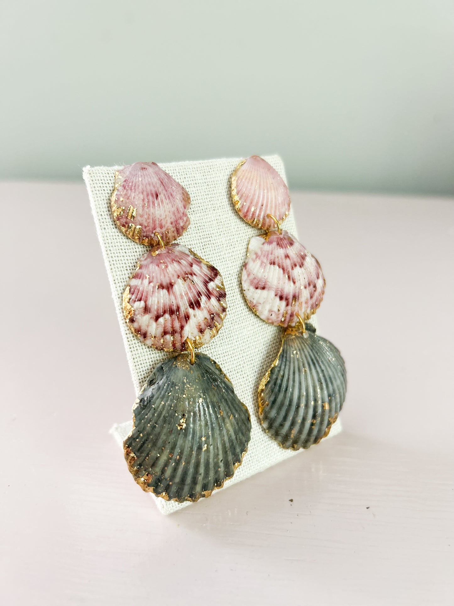 Pink and Blue Gorgeous Earrings