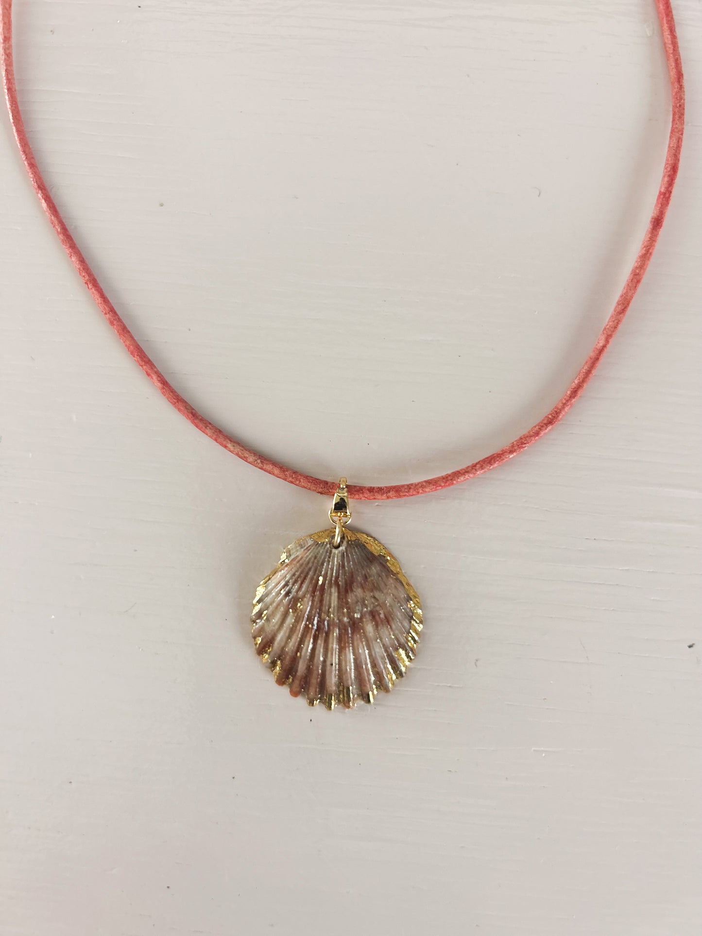 Red Leather Fate of Ophelia Necklace