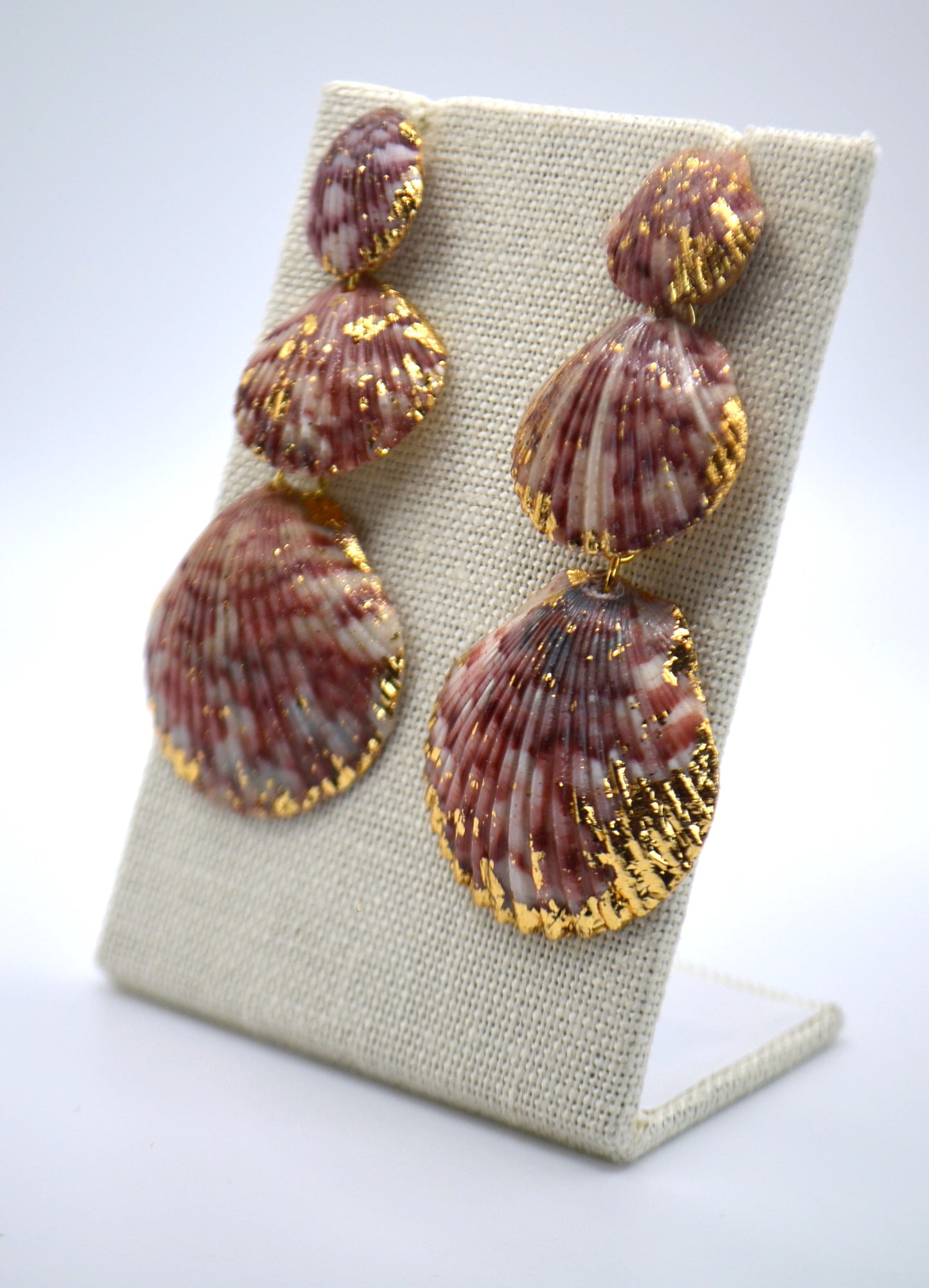Red and White Medium Gorgeous Earrings