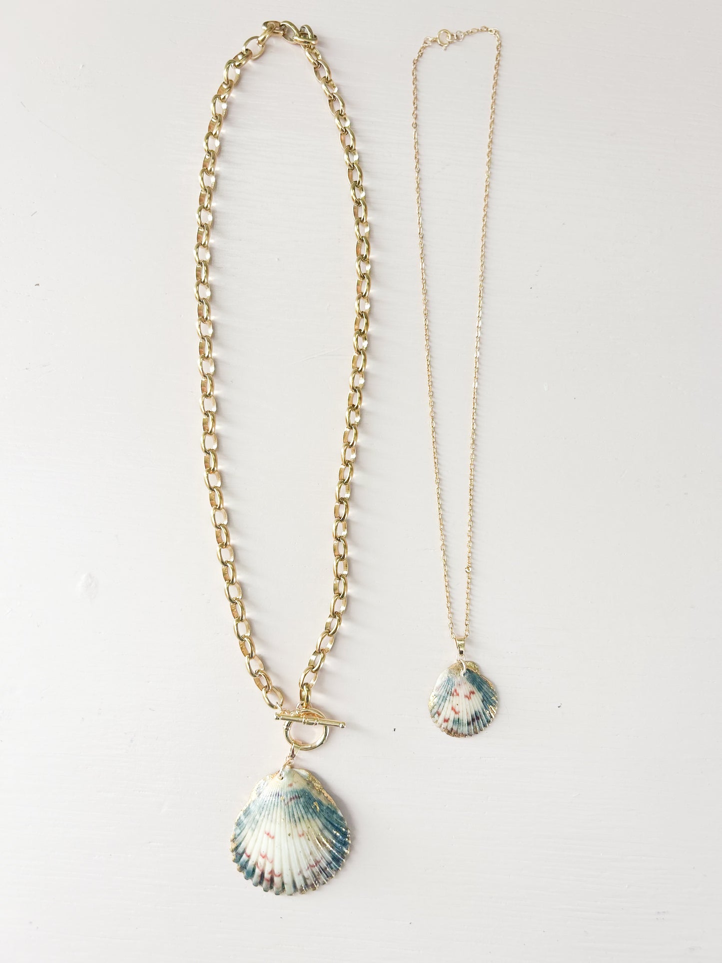 Blue and White Mommy and Me Best Day Necklaces