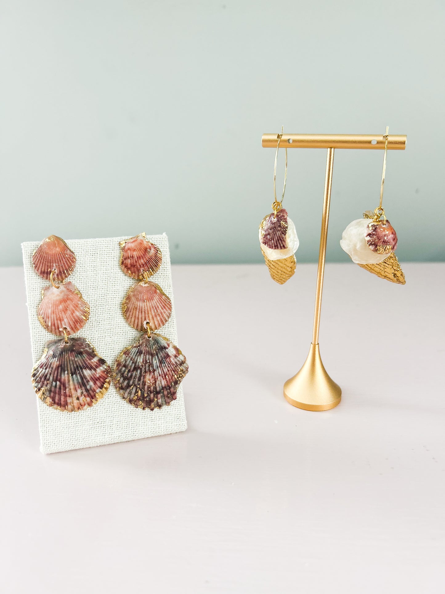 Orange Marble Gorgeous Earrings