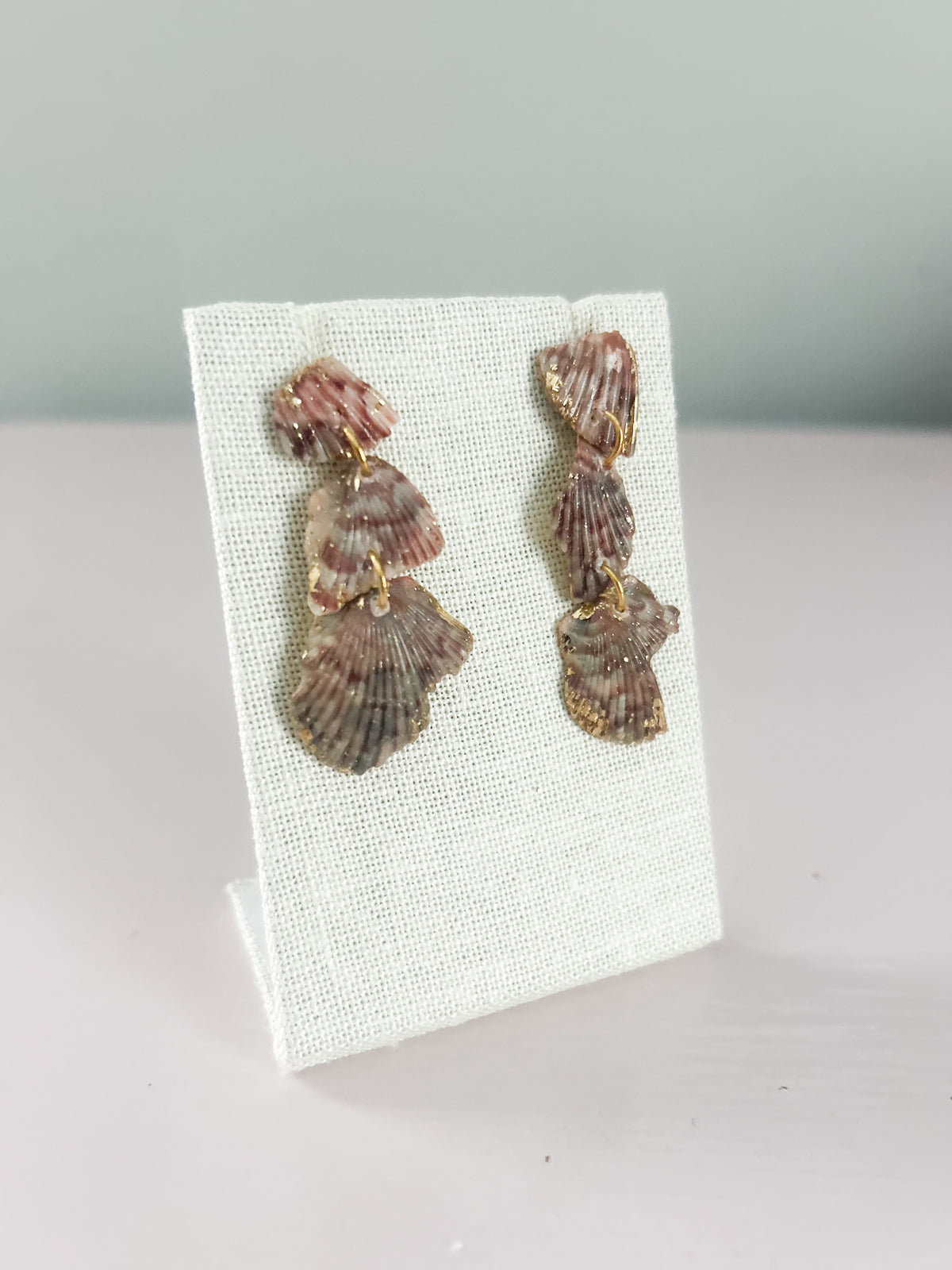 Purple and Grey Love Story Earrings