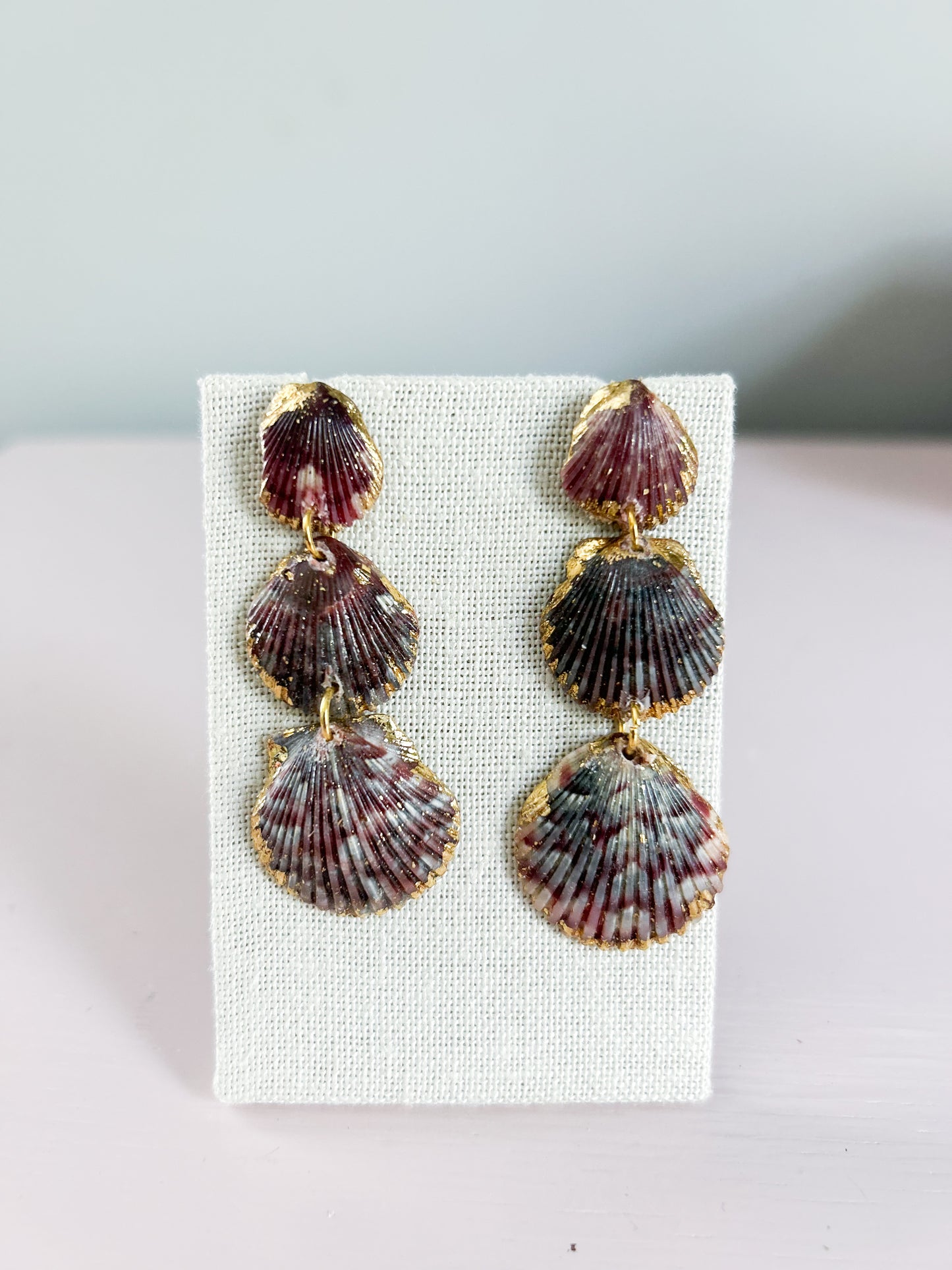 Blue and Pink Small Gorgeous Earrings