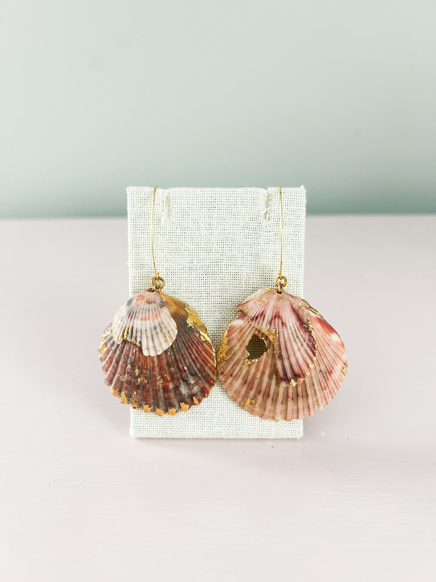 Pink and Orange Exile Hook Earrings