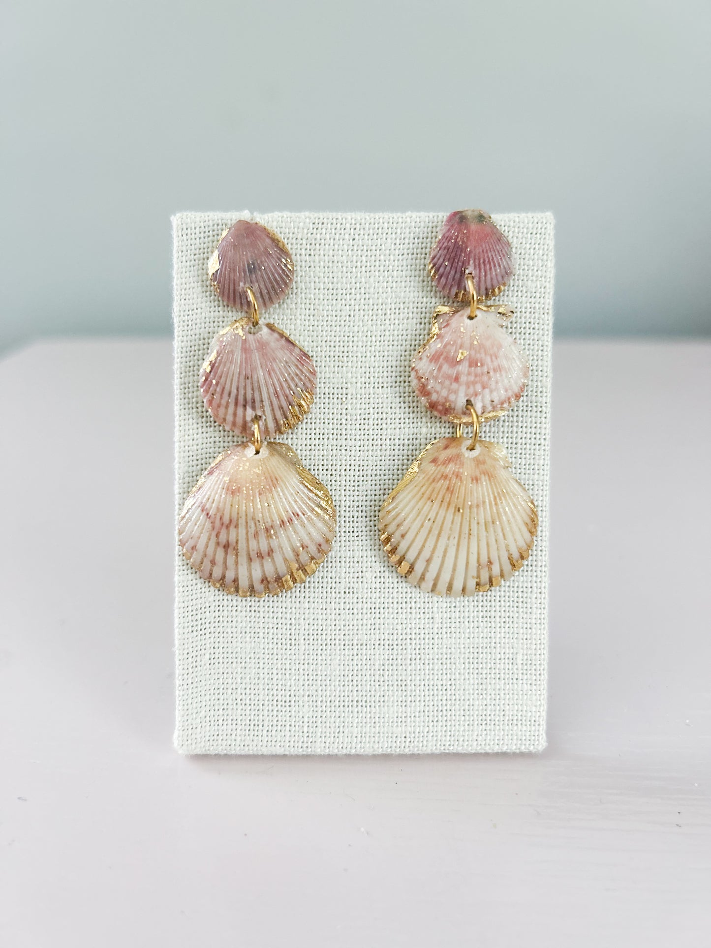 Small Pink and Cream Gorgeous Earrings