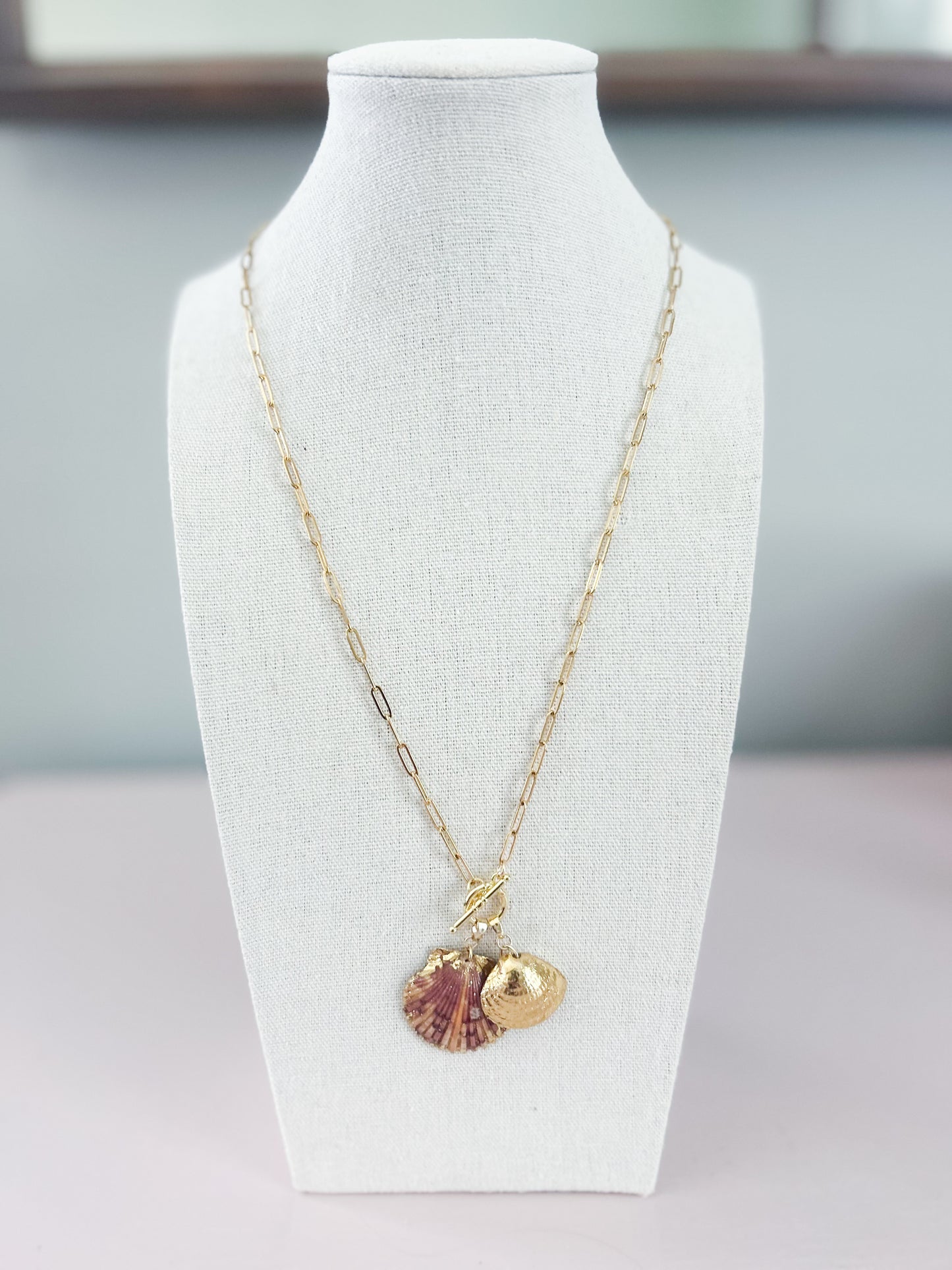Two Shell Scallop Charm Call It What You Want Necklace