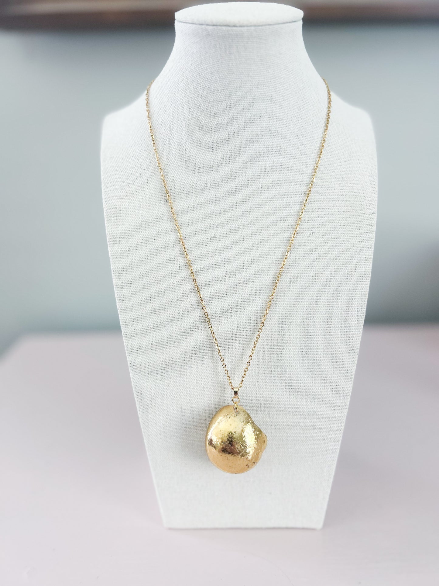 Gold Conch Shell Necklace