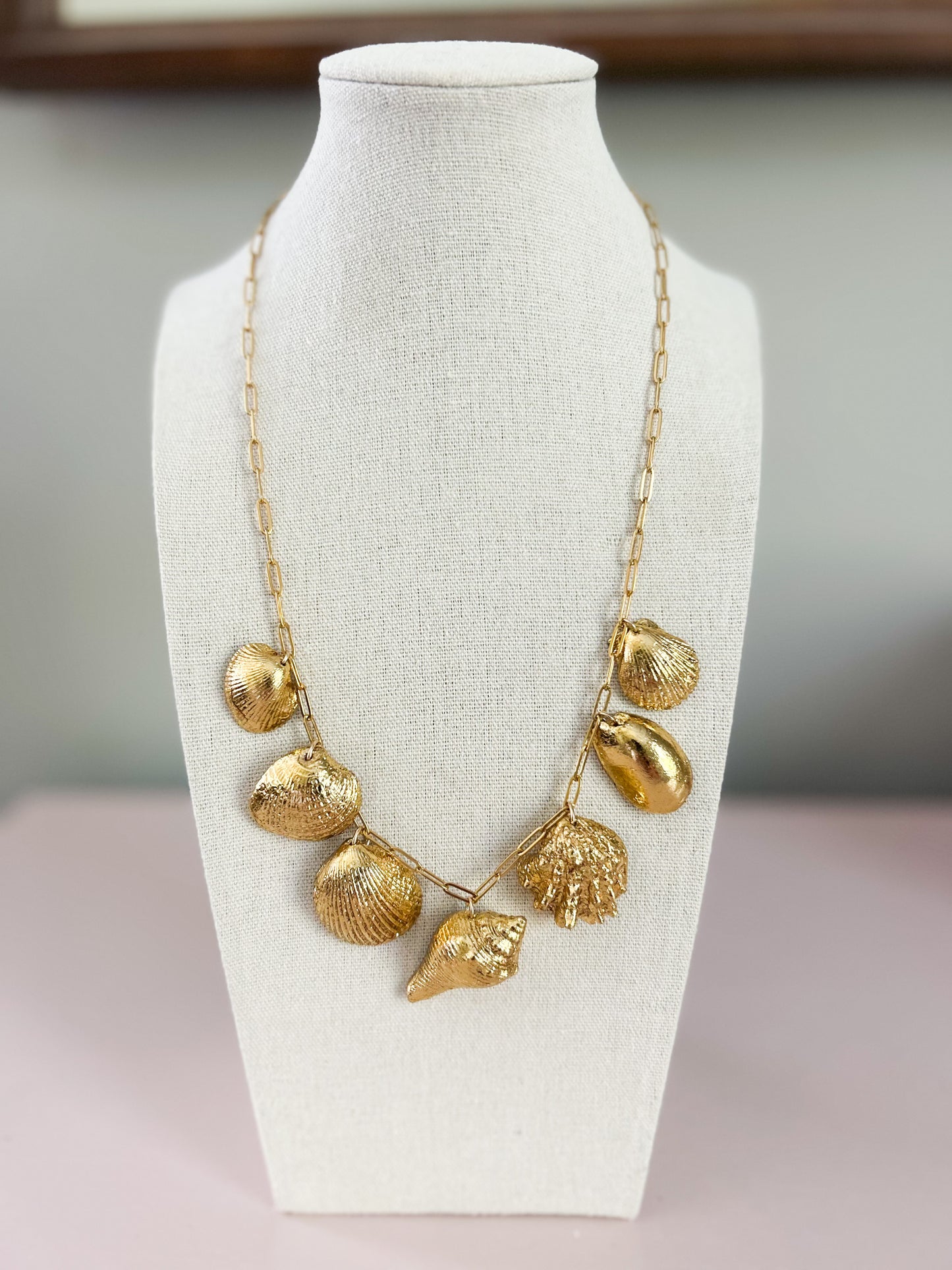 Paperclip Shell Necklace