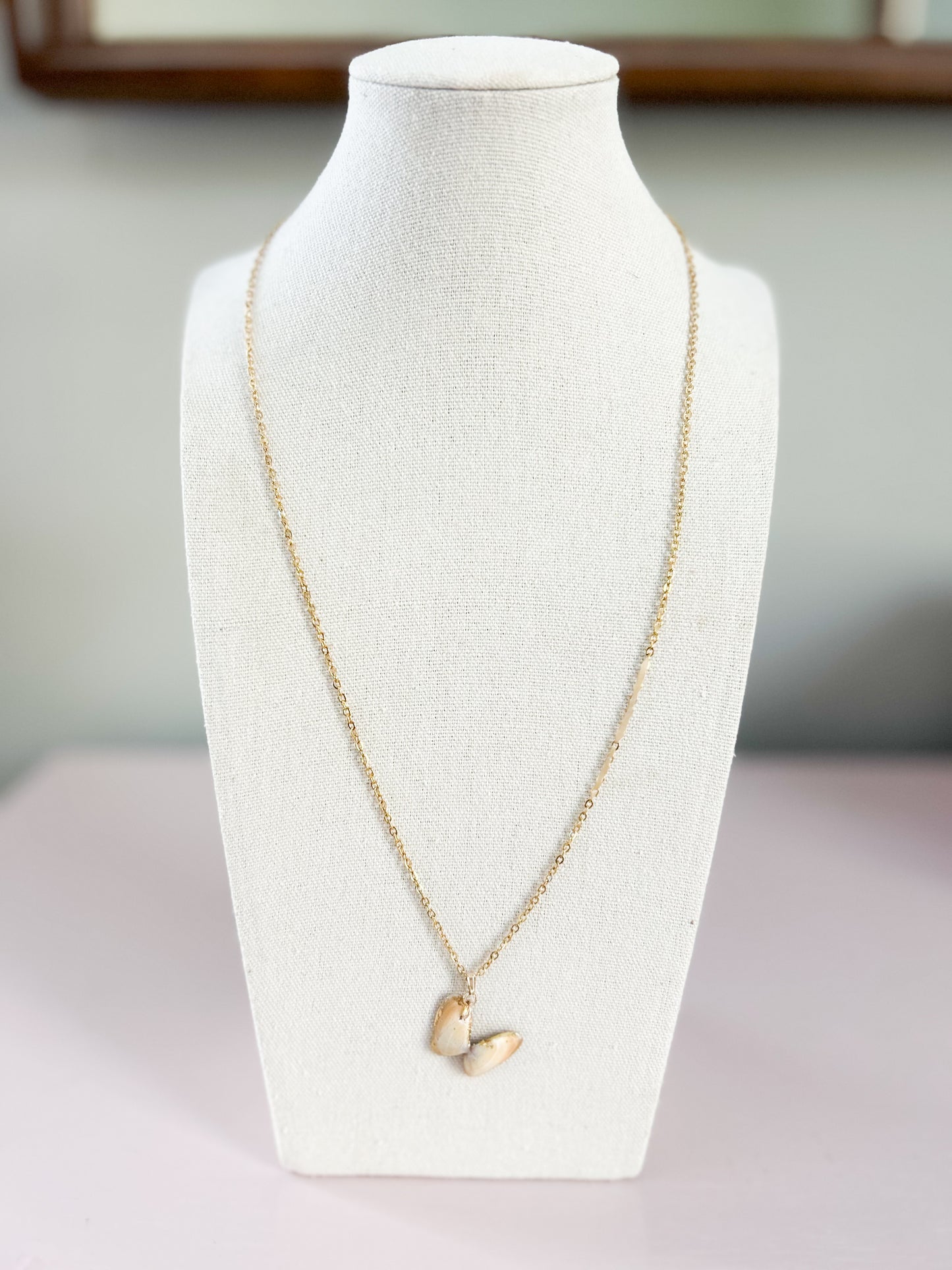 Clam Digger Butterfly Necklace