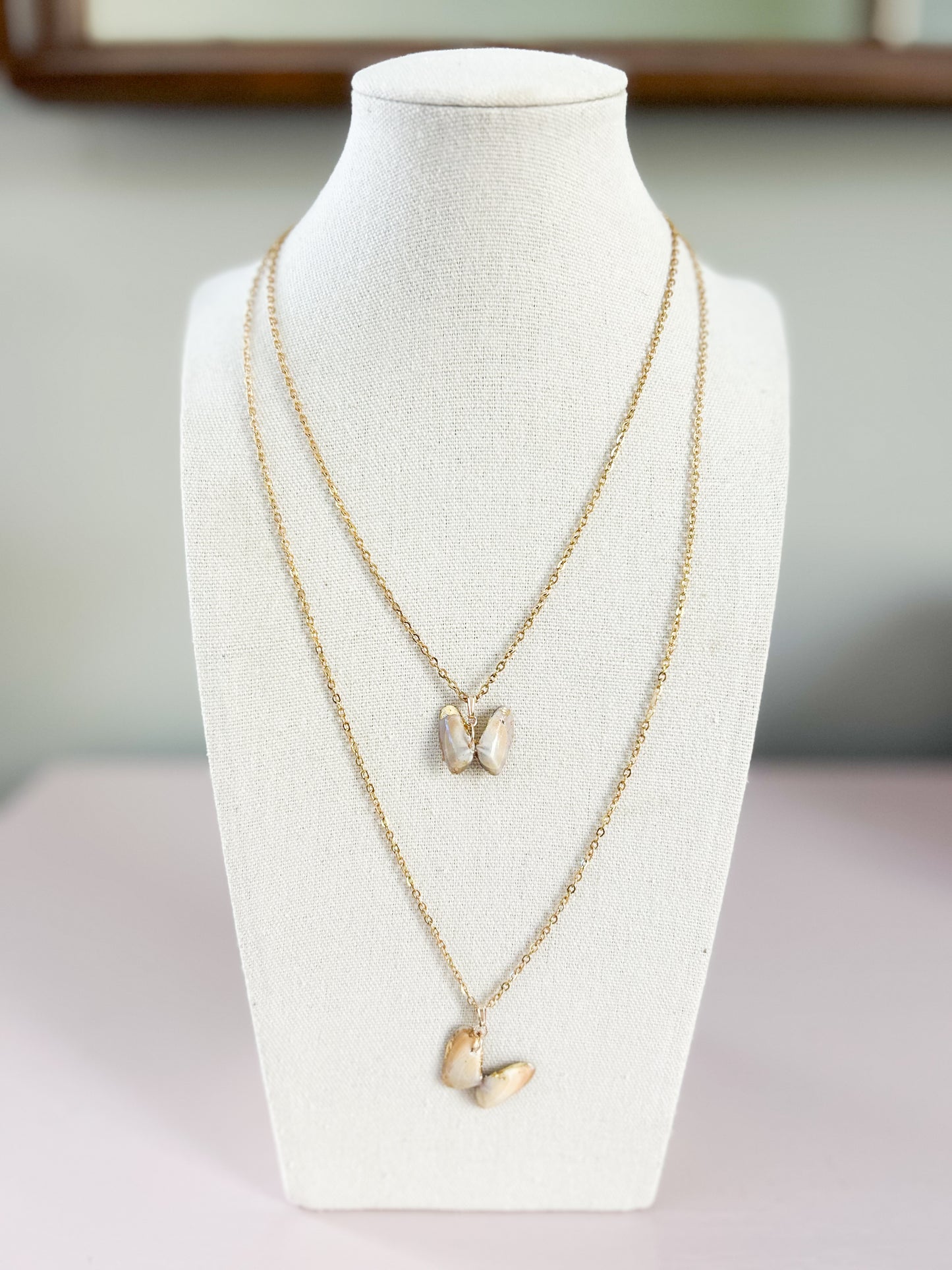 Clam Digger Butterfly Necklace