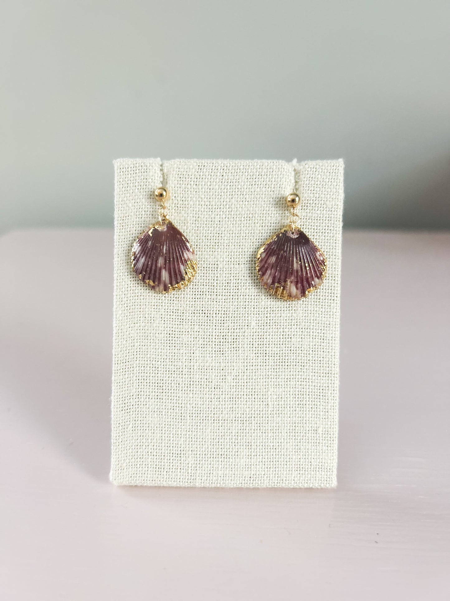 Purple Miss Americana Ball Stud Earrings