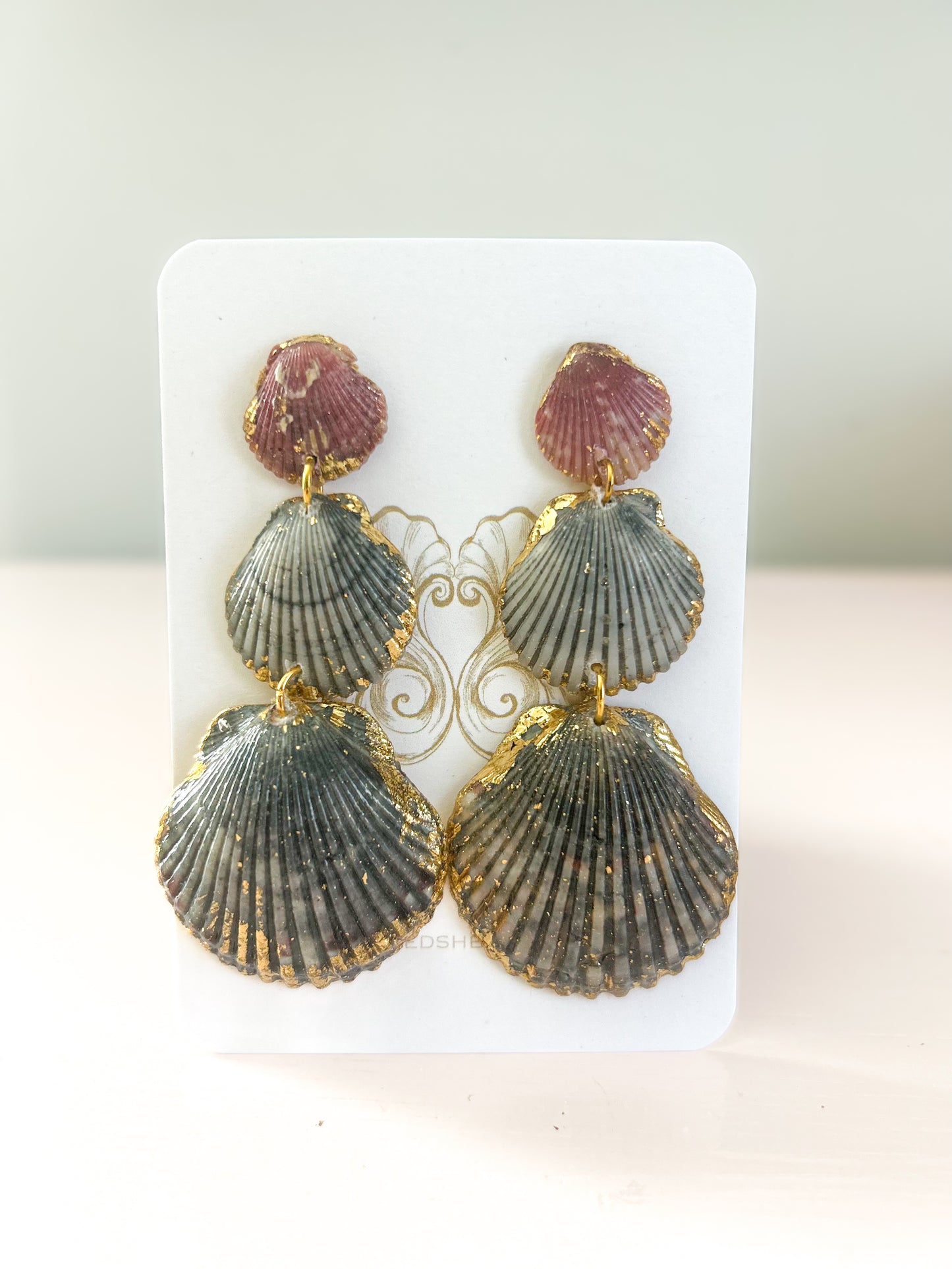 Pink and Grey Gorgeous Earrings