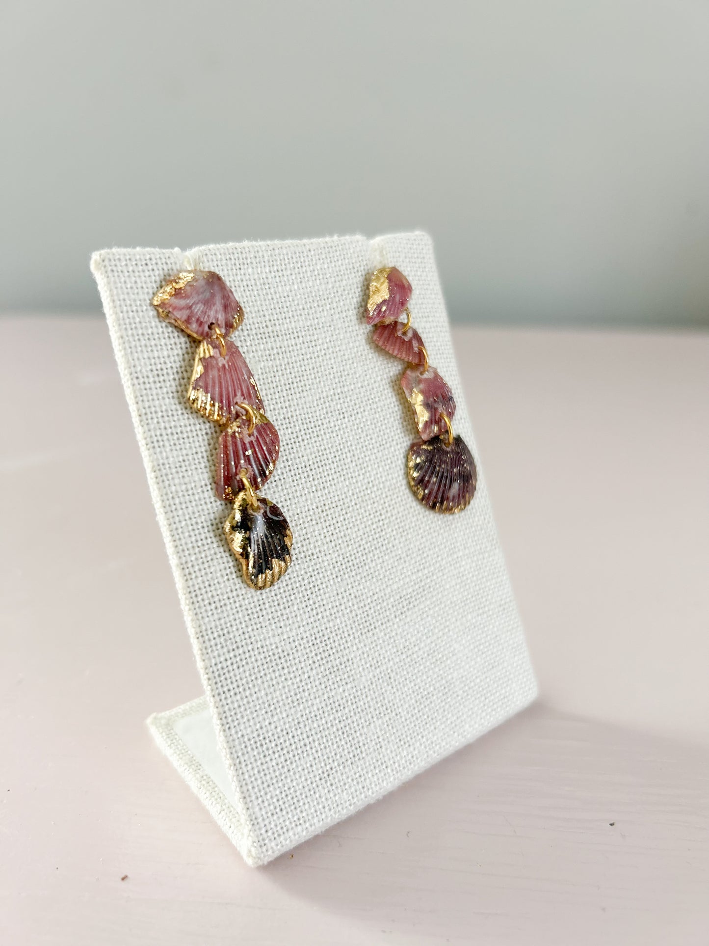 Purple and Pink Love Story Earrings