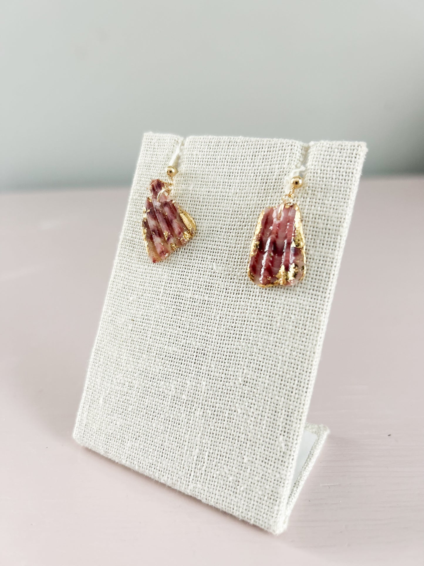 Pink Exile Ball Stud Earrings