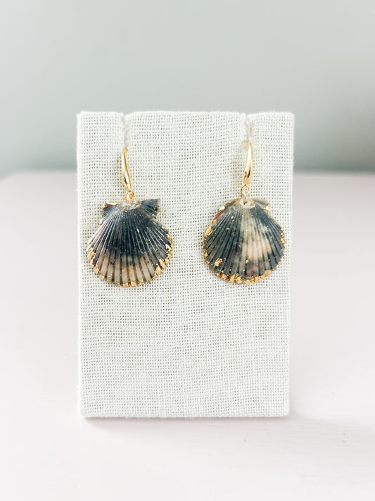 Blue and White Miss Americana Hook Earrings