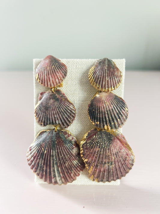 Grey and Pink Gorgeous Earrings