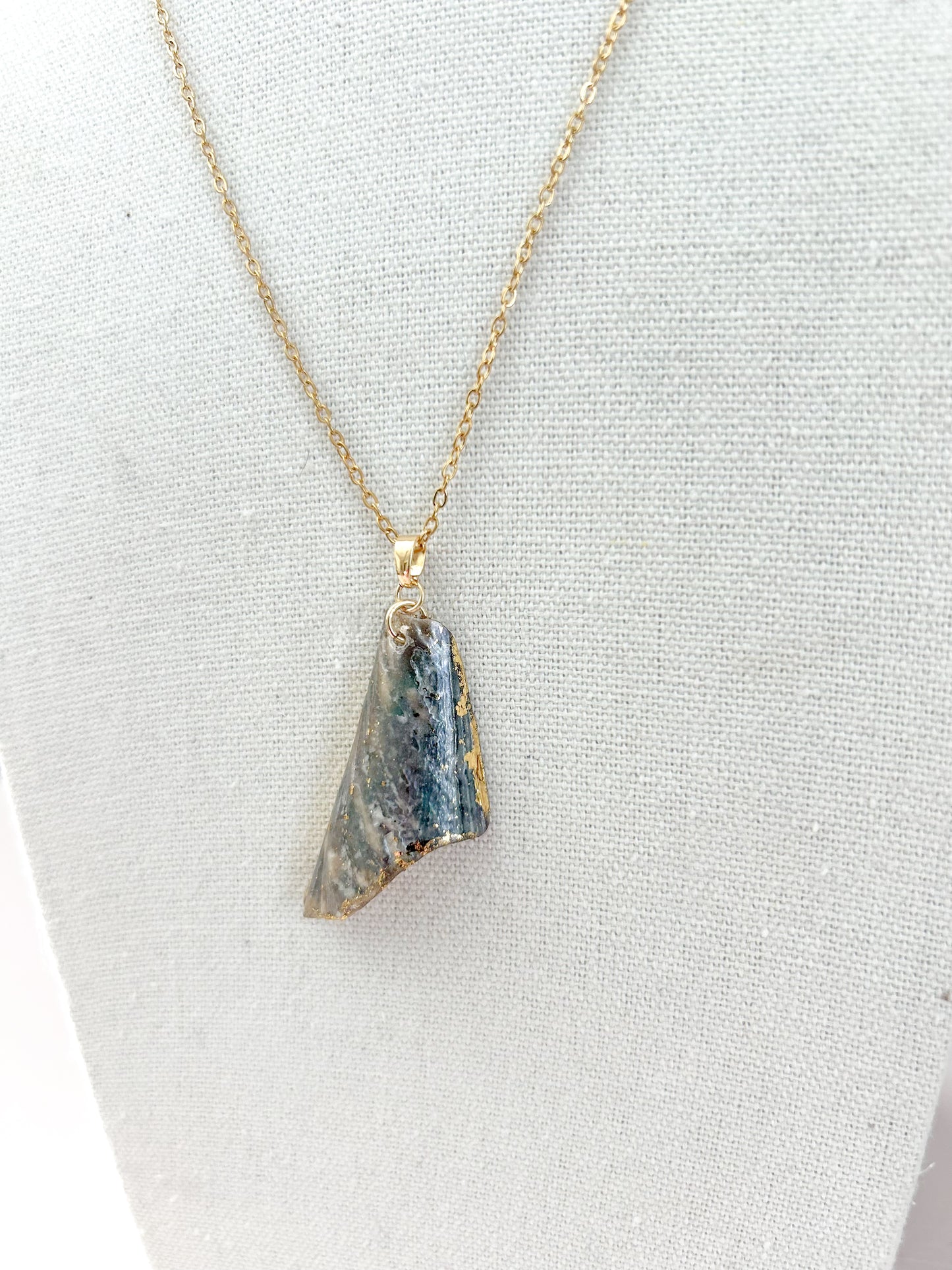 Pearlized Shell Piece Call It What You Want Necklace