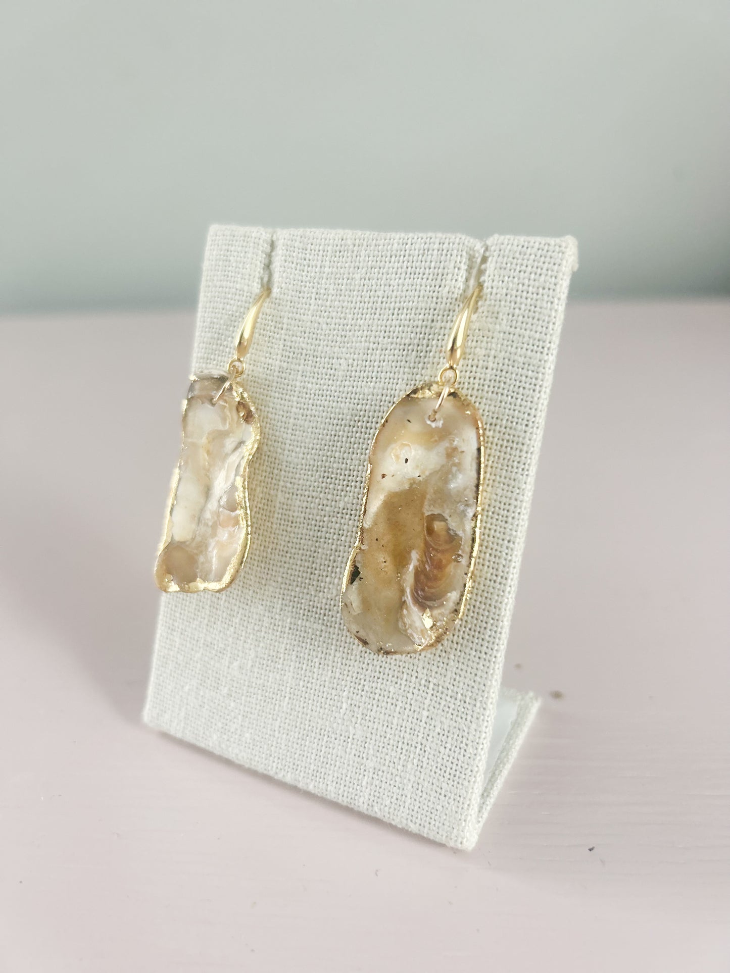 Pearlized Shell August Hook Earrings