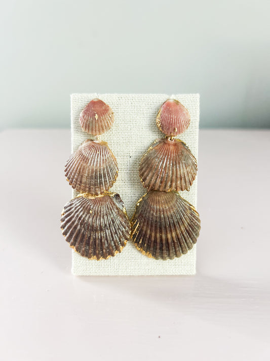 Brown and Orange Gorgeous Earrings