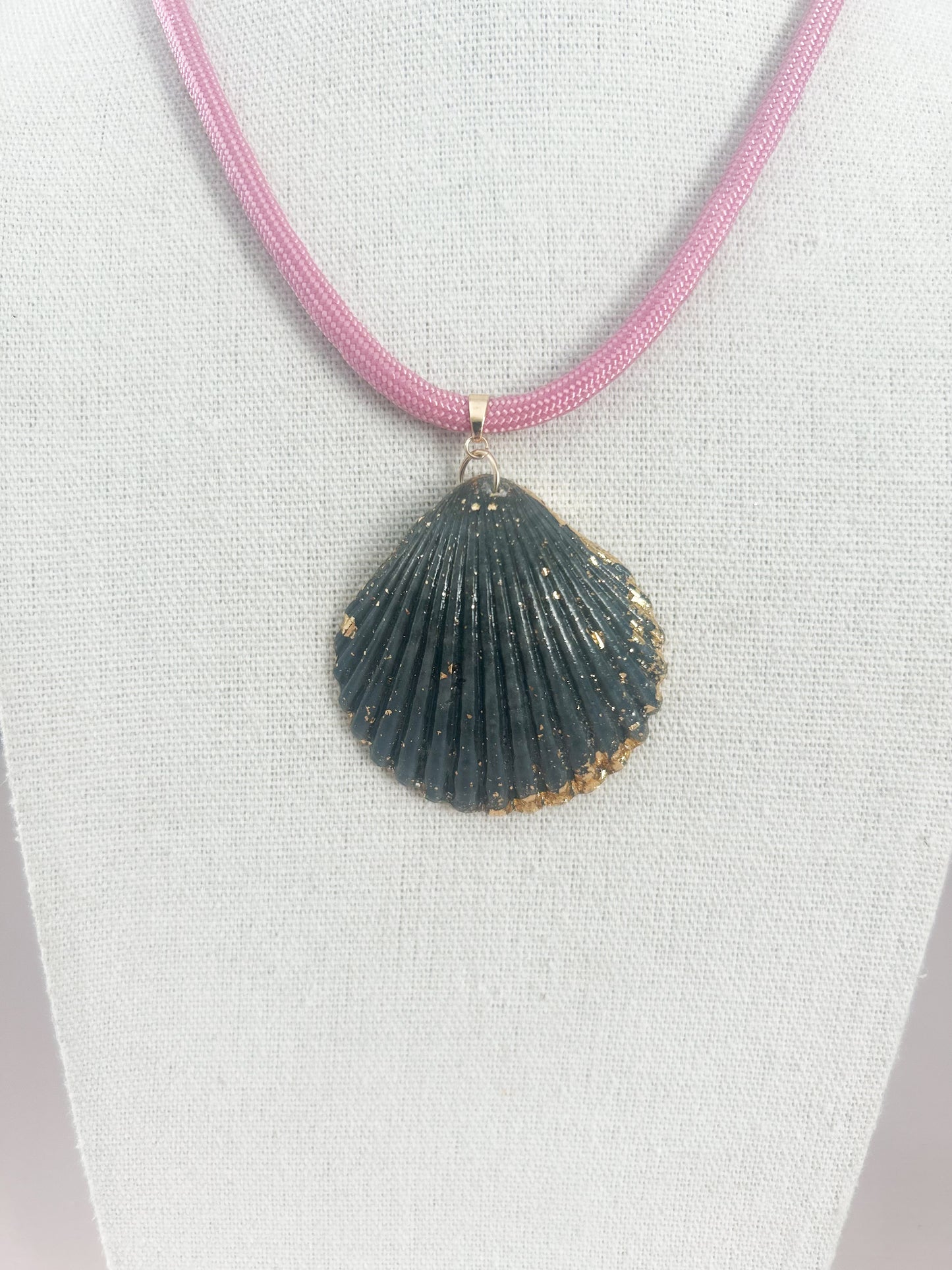 Dark Grey Pink Fate of Ophelia Necklace